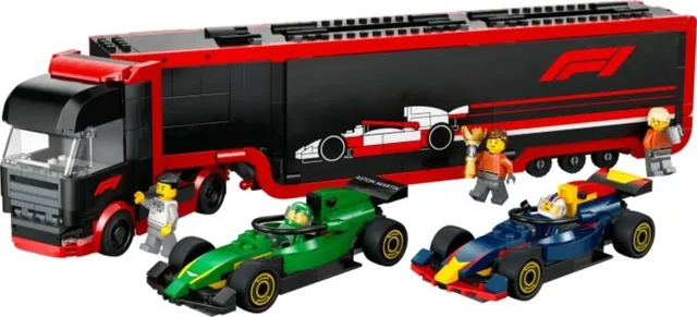 F1 Truck with RB20 & AMR24 F1 Cars, set 60445