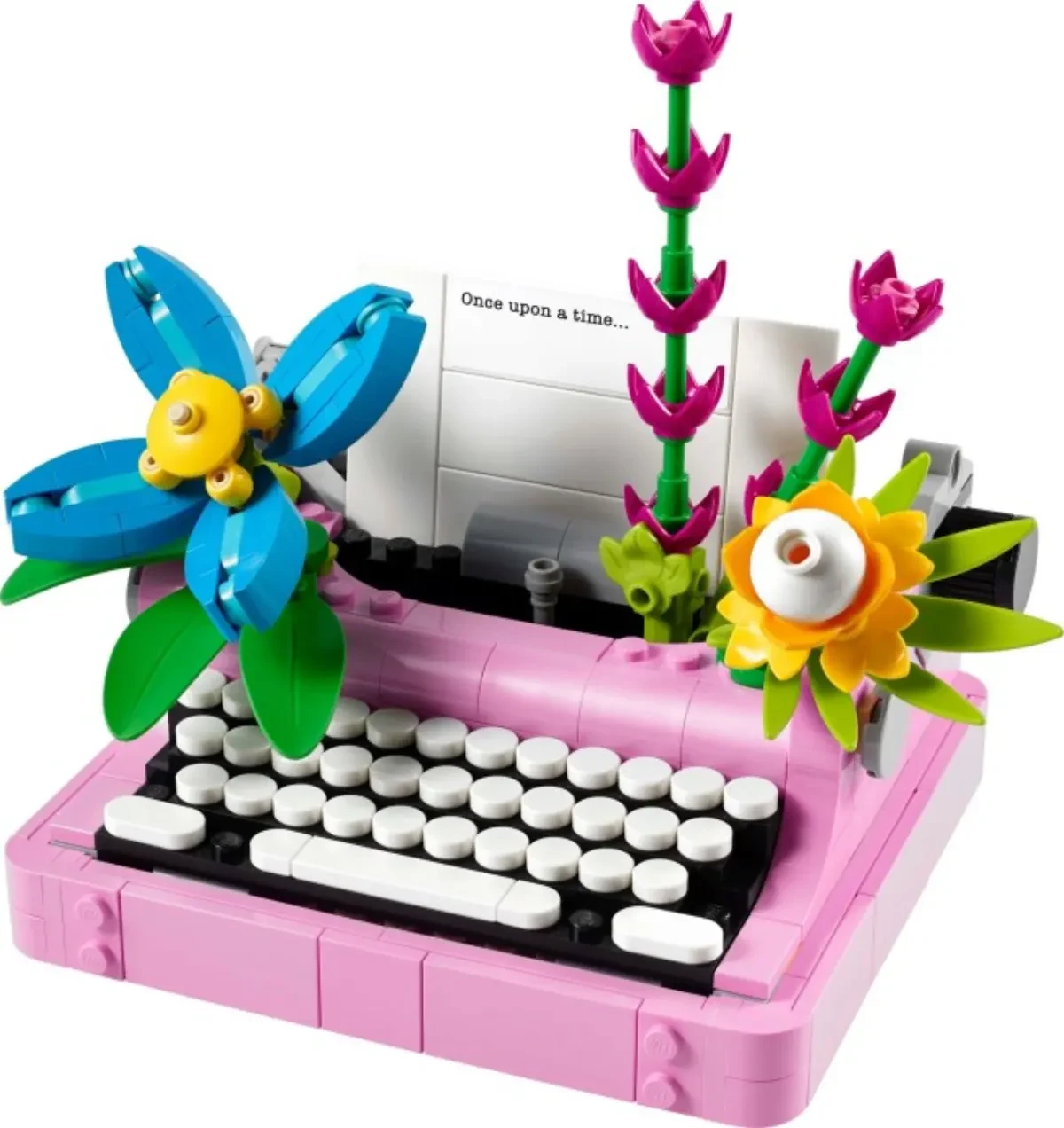 Typewriter with Flowers, set 31169