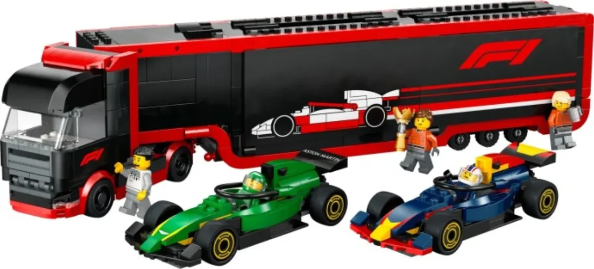 F1 Truck with RB20 & AMR24 F1 Cars, set 60445
